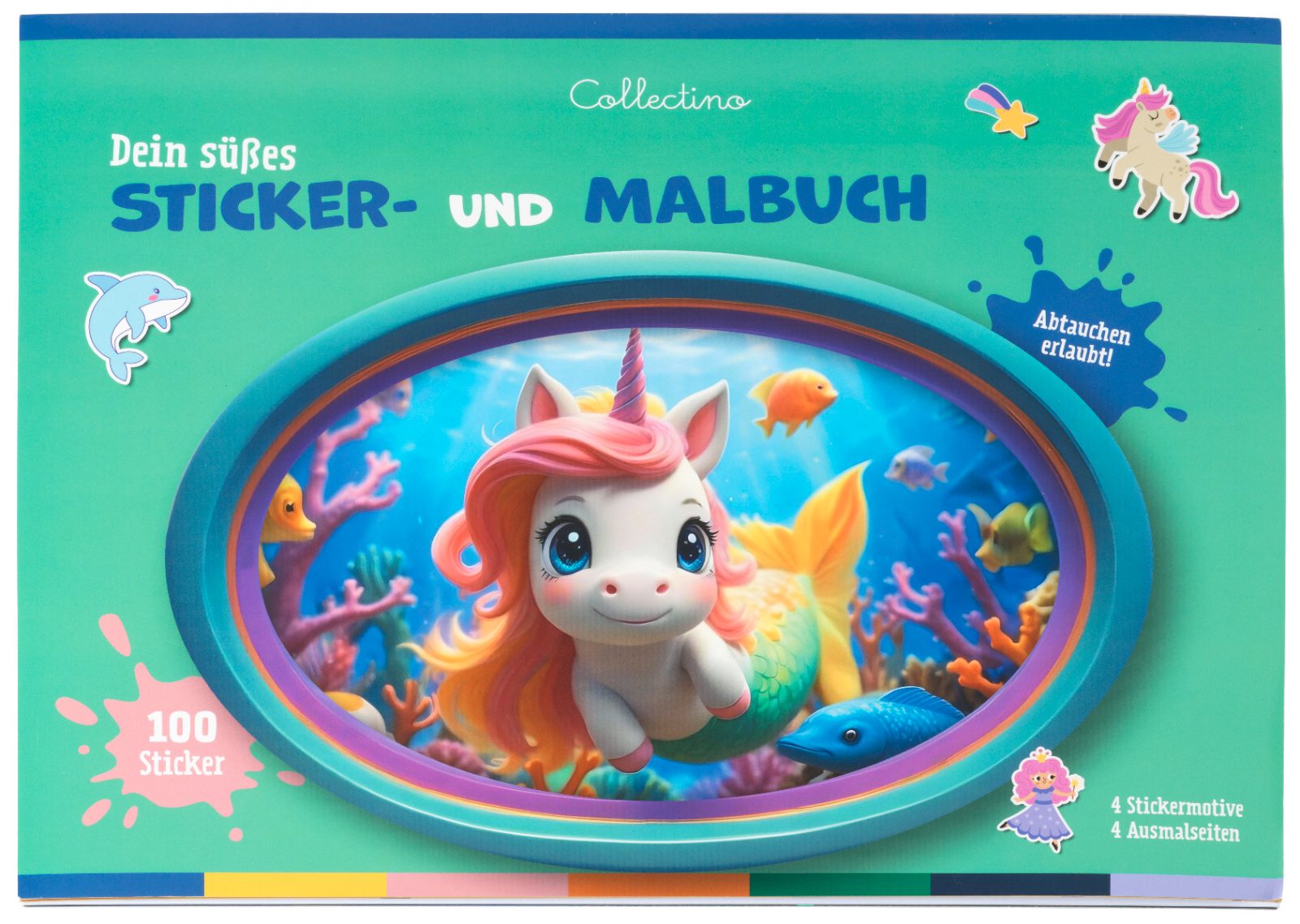 Sticker- und Malbuch – Einhorn